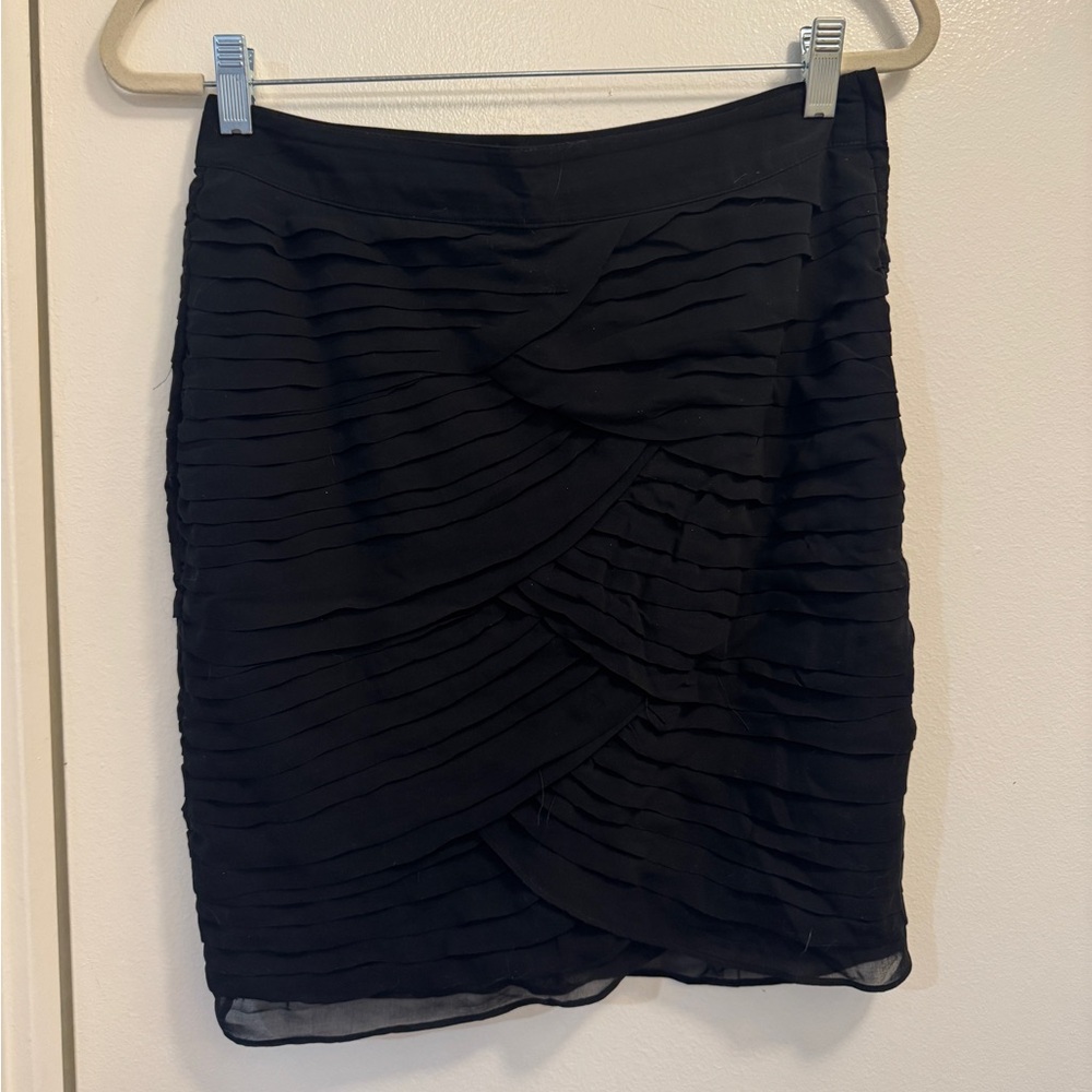 H&M Black Textured Pencil Skirt
